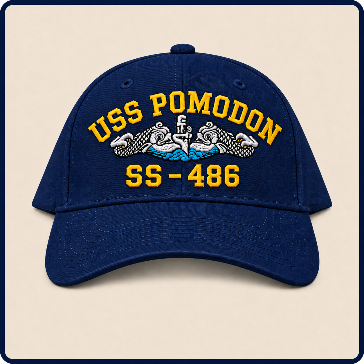 USS POMODON SS-486 HAT approved boat mockup