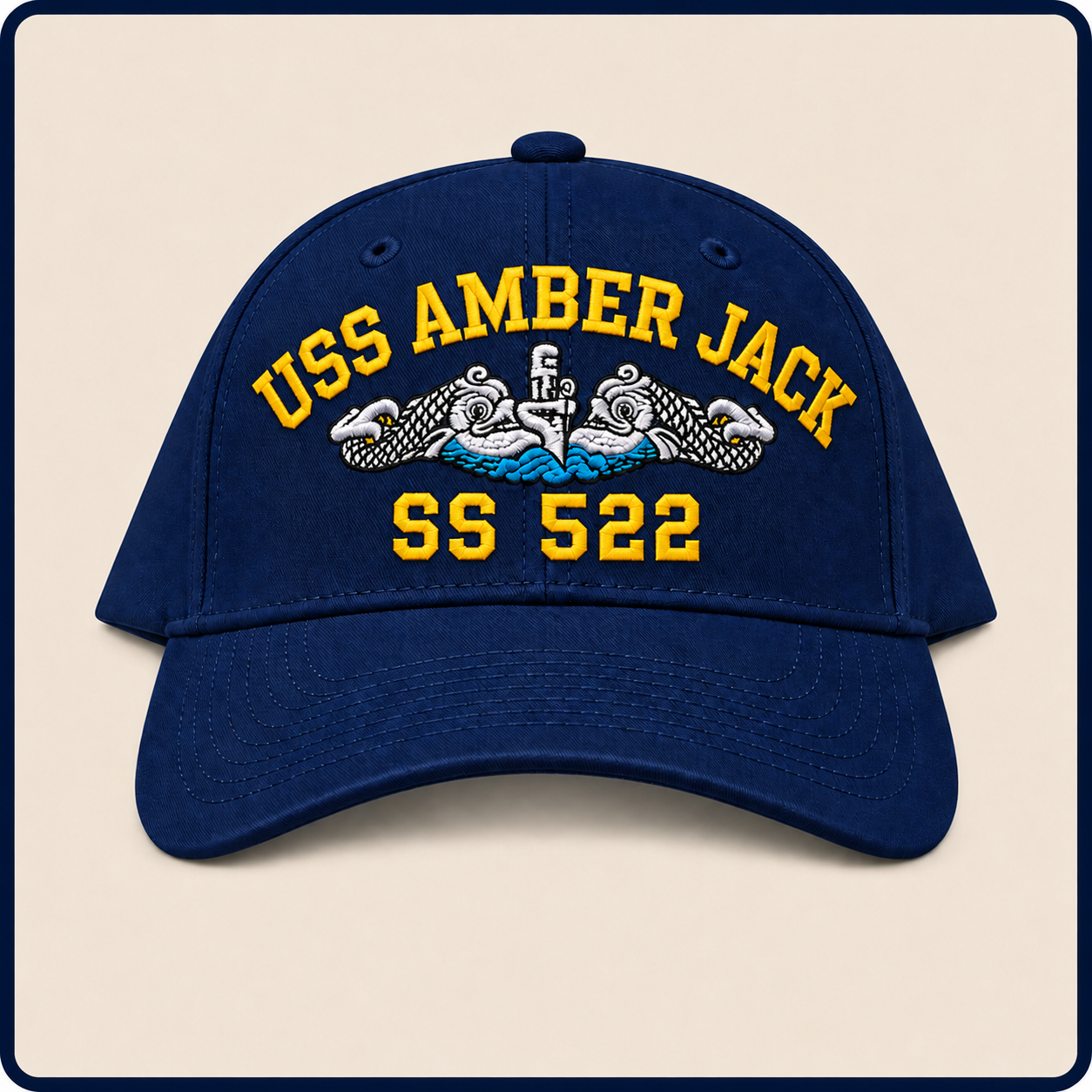 USS AMBER JACK SS-522 HAT approved boat mockup