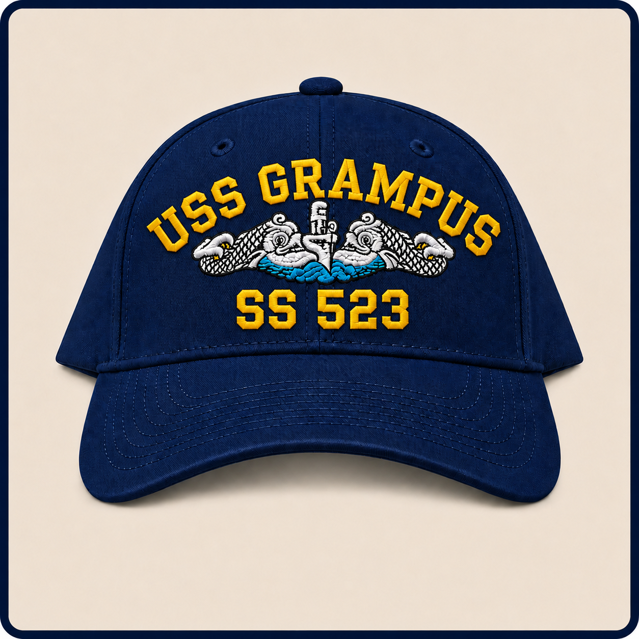 USS GRAMPUS SS-523 HAT approved boat mockup