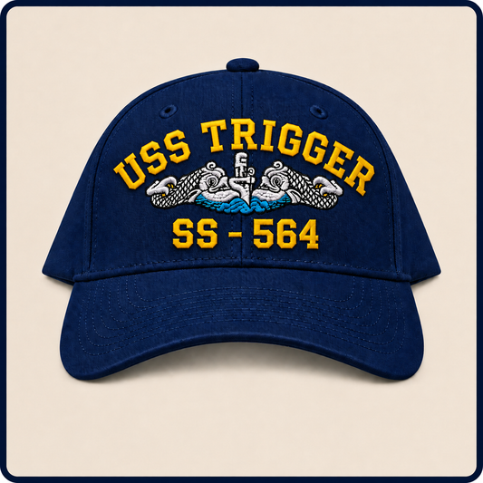USS TRIGGER SS-564 HAT approved boat mockup