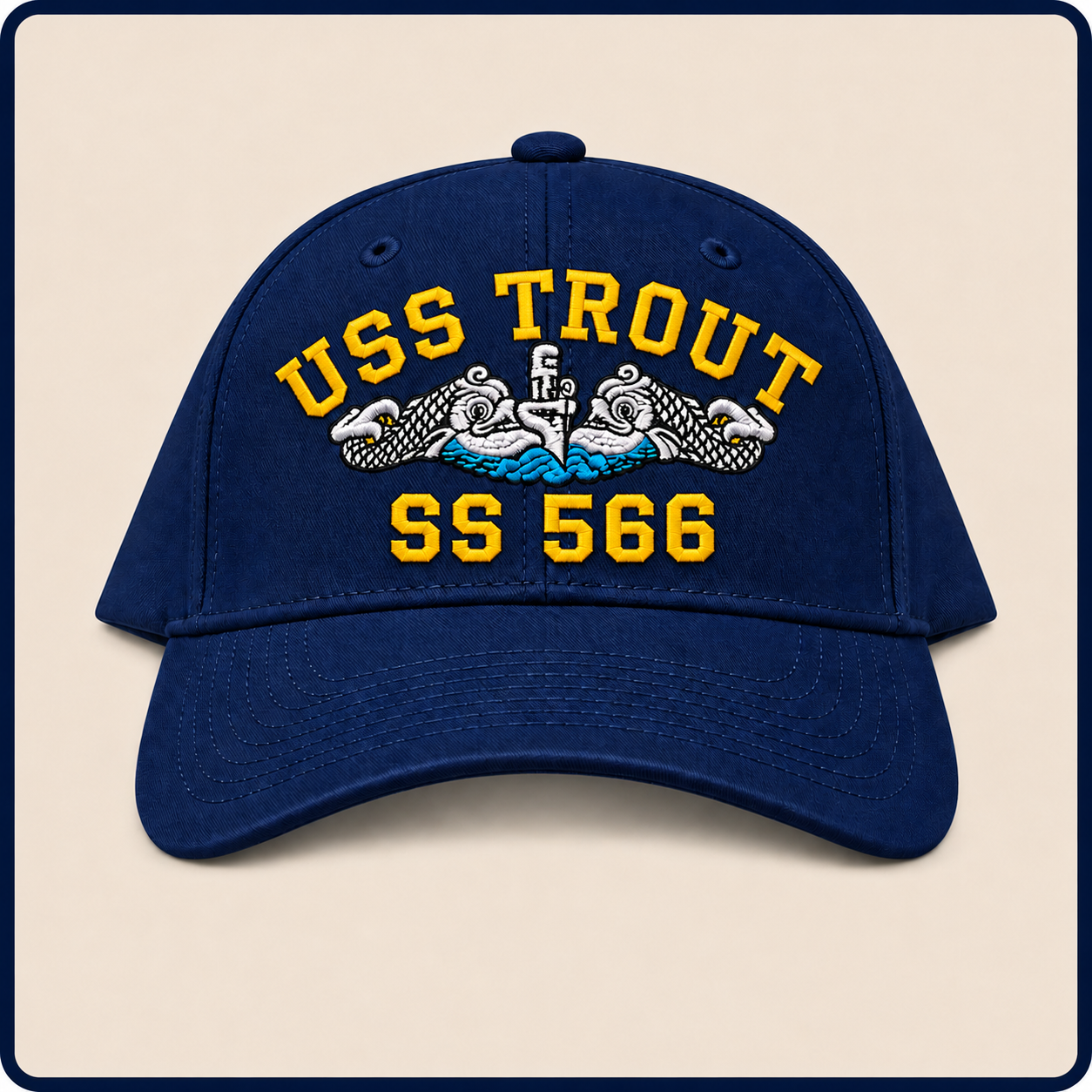 USS TROUT SS-566 HAT approved boat mockup