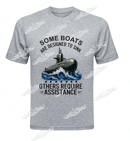 Some Boats Are Designed To Sink SUBMARINE & Waves : Clothing