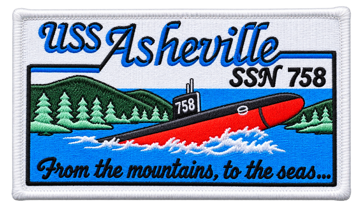 USS ASHEVILLE SSN 758 PATCH