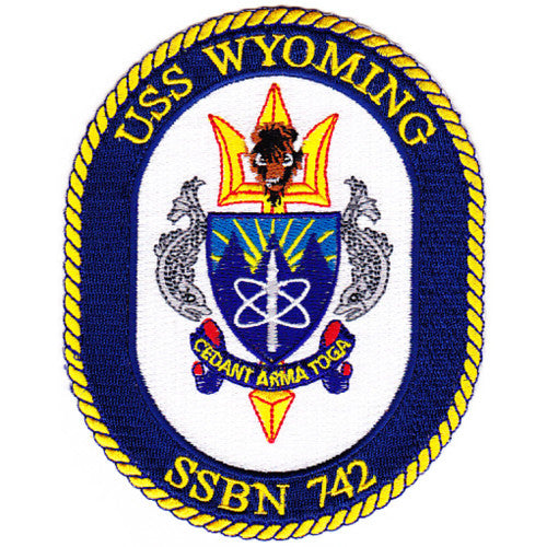 USS WYOMING SSBN 742  Crest Patch