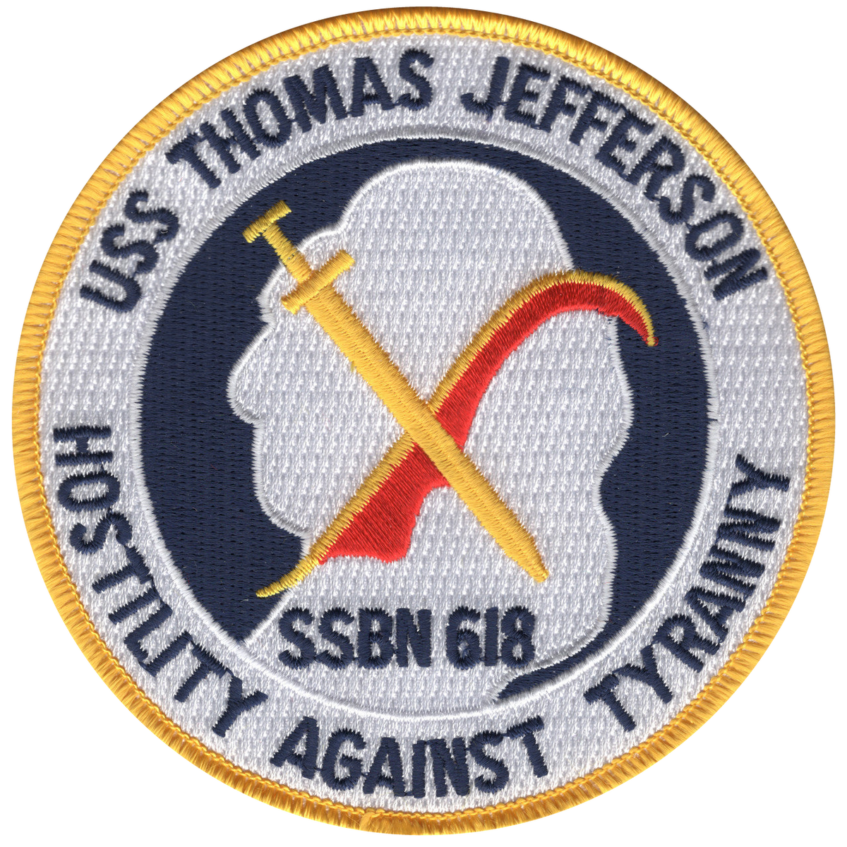 Thomas Jefferson PATCH  SSBN 618