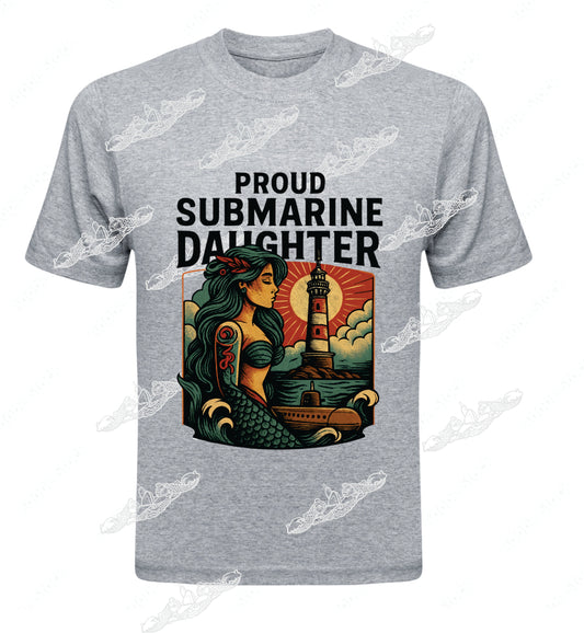 Proud Submarine Daughter Mermaid & Lighthouse : Clothing