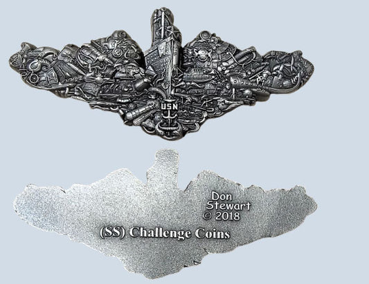 Data Systems Technician Submarine Dolphins Challenge Coin