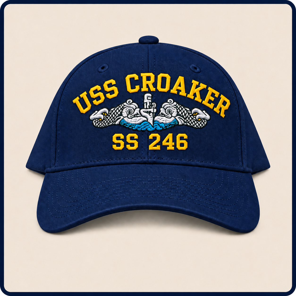 USS CROAKER SS-246 HAT approved boat mockup