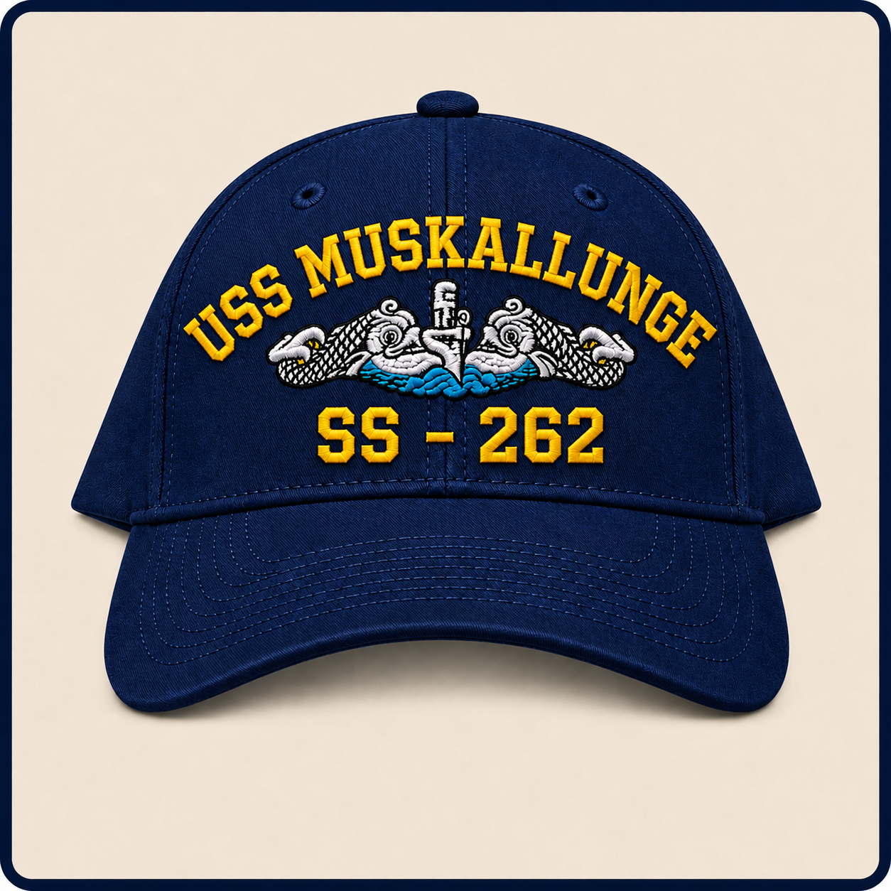 USS MUSKALLUNGE SS-262 HAT approved boat mockup