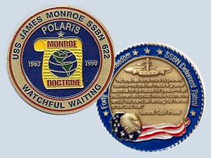 USS James Monroe SSBN 622 Challenge Coin