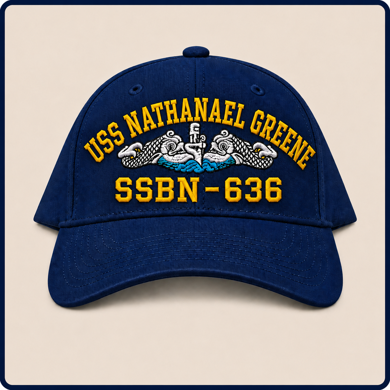 USS NATHANAEL GREENE SSBN-636 HAT approved boat mockup