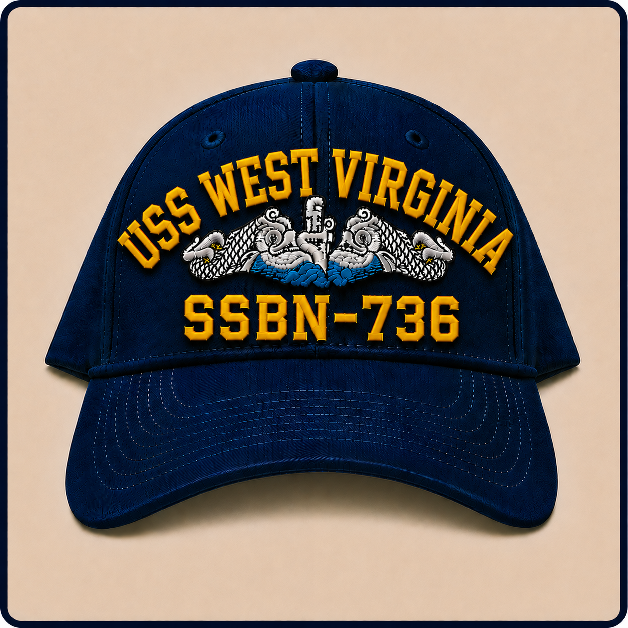 USS WEST VIRGINIA SSBN-736 HAT approved boat mockup