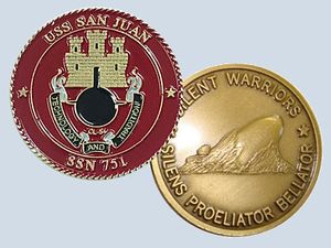 USS San Juan SSN 751 Challenge Coin