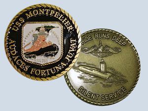 USS Montpelier SSN 765 Challenge Coin