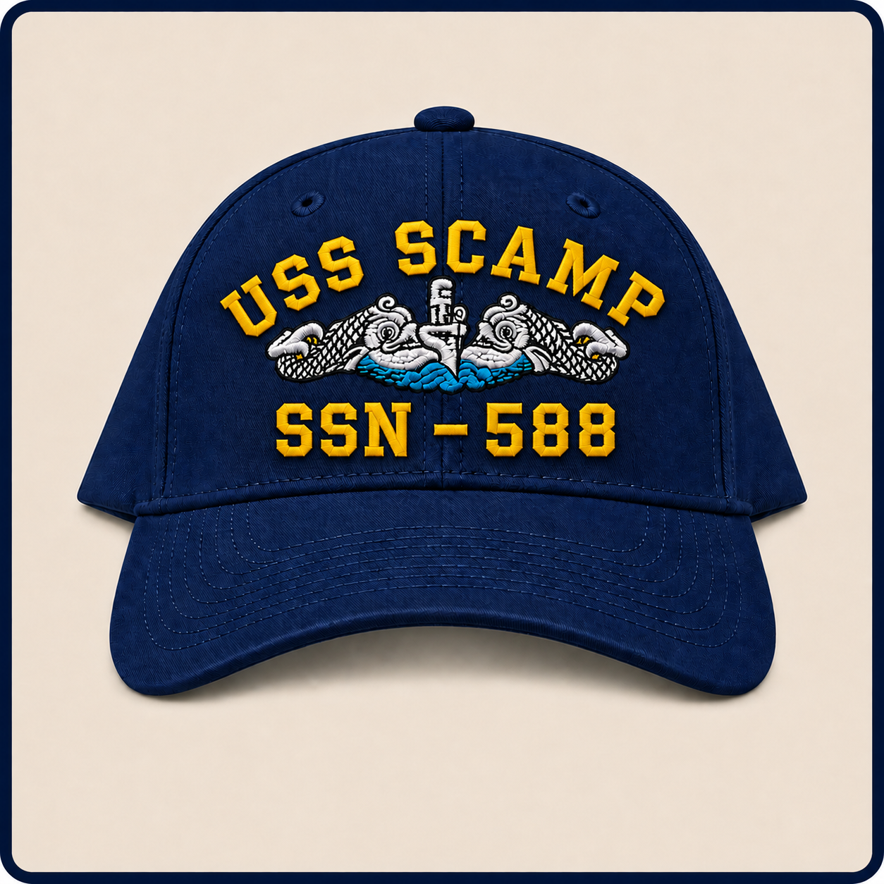 USS SCAMP SSN-588 HAT approved boat mockup