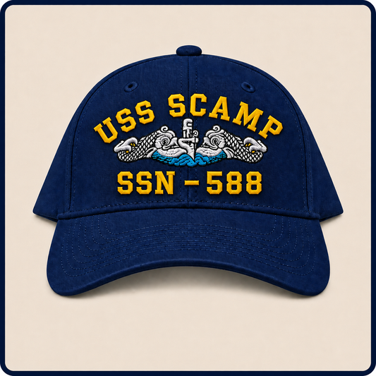 USS SCAMP SSN-588 HAT approved boat mockup