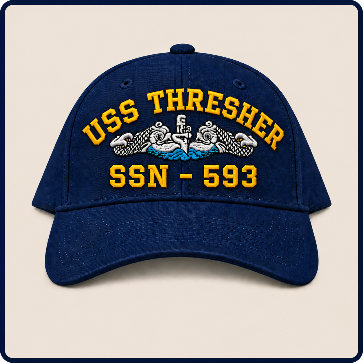 USS THRESHER SSN-593 HAT approved boat mockup