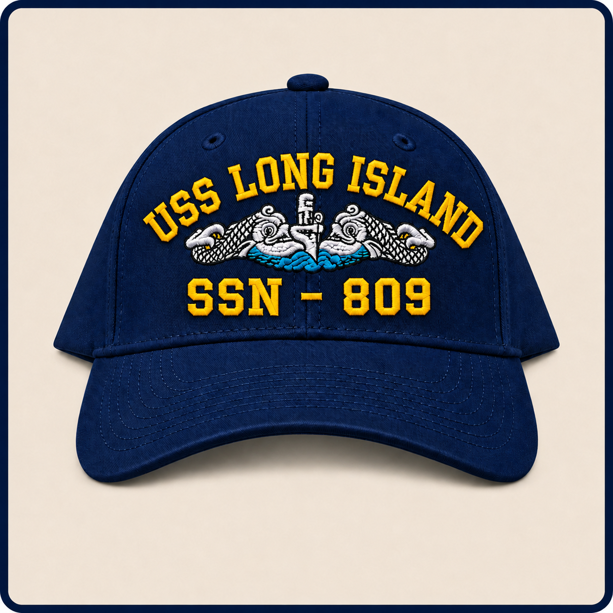 USS LONG ISLAND SSN-809 HAT approved boat mockup