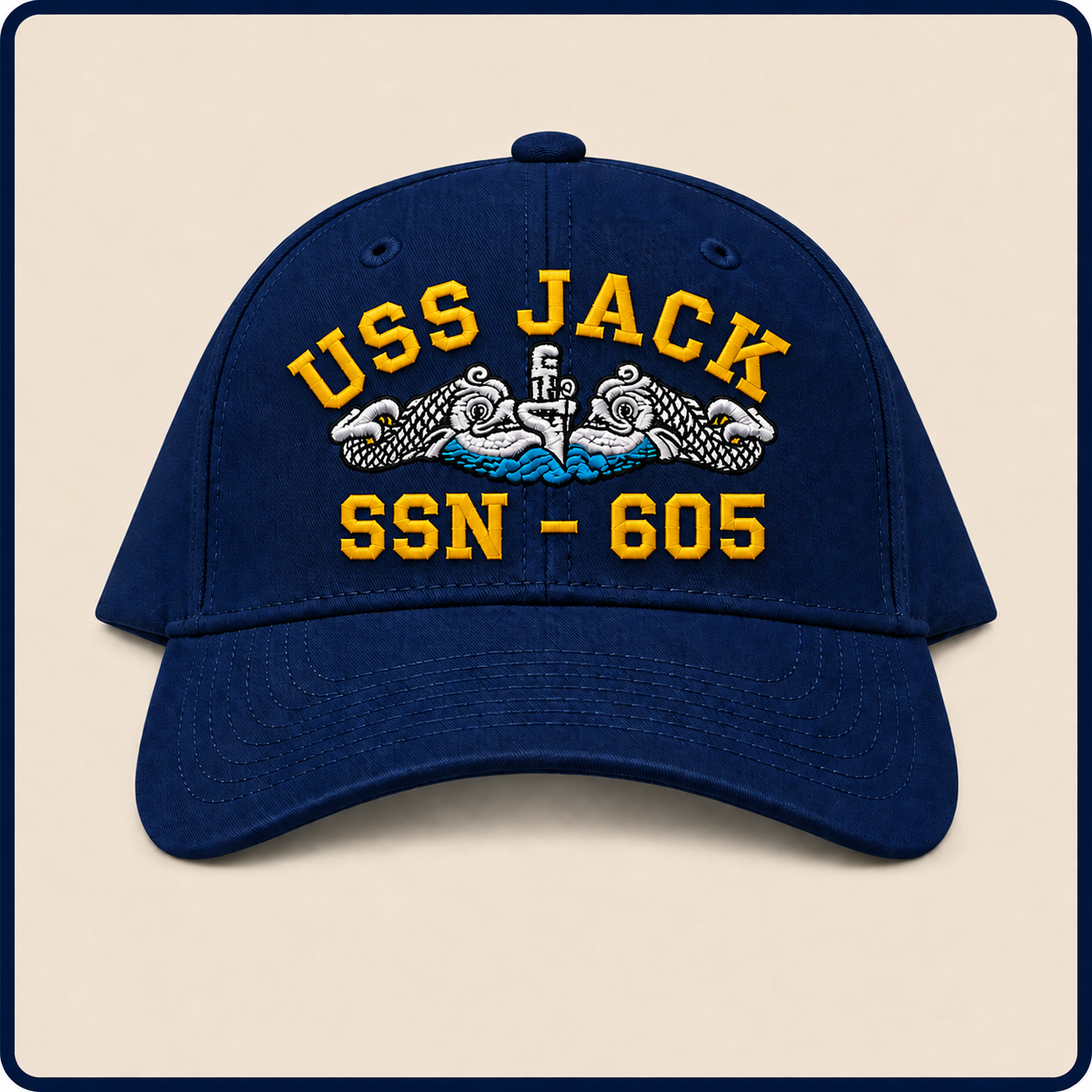 USS JACK SSN-605 HAT approved boat mockup