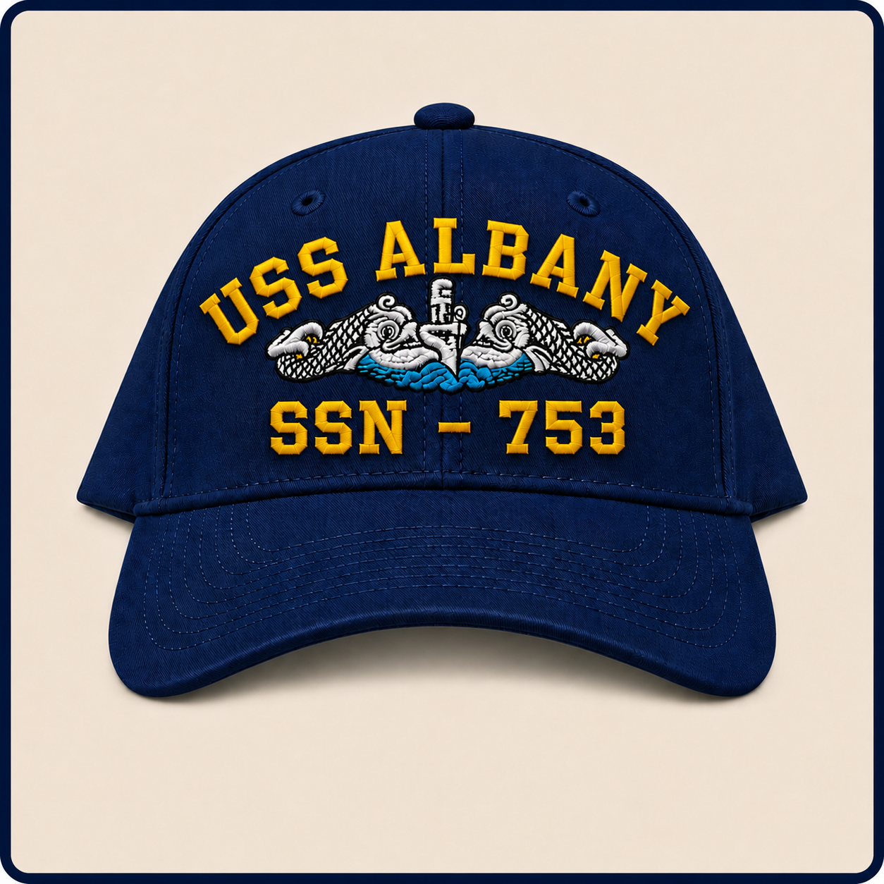 USS ALBANY SSN-753 HAT approved boat mockup