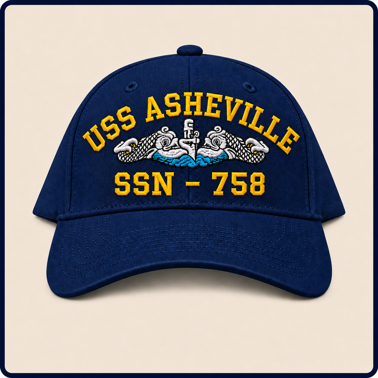 USS ASHEVILLE SSN-758 HAT approved boat mockup