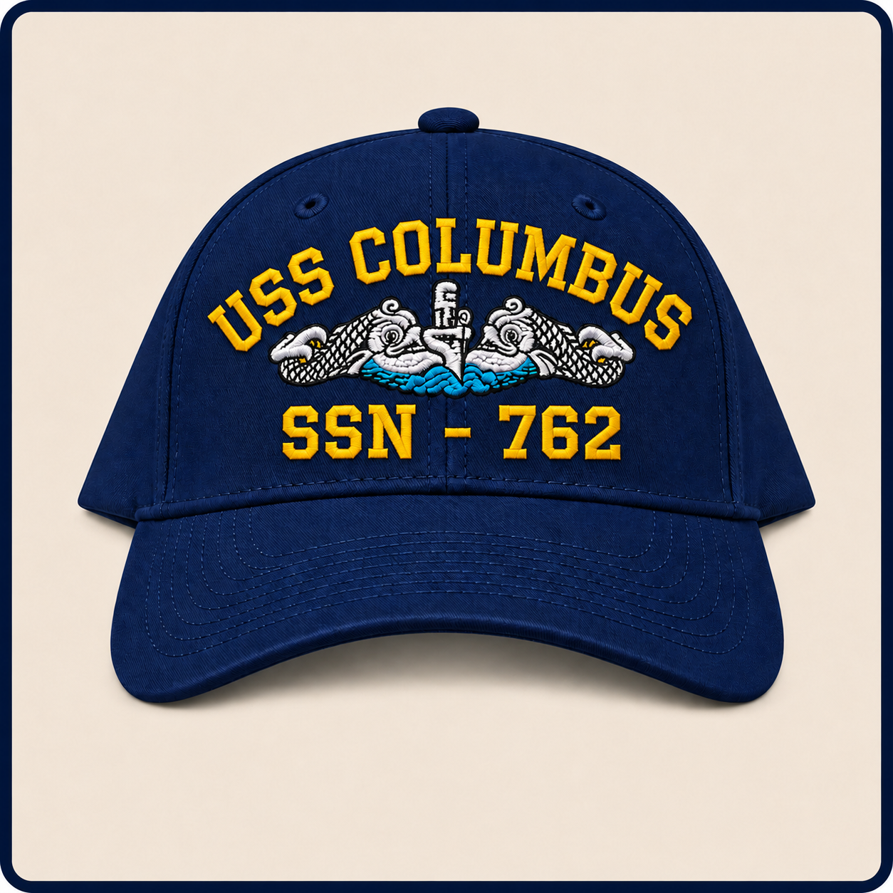 USS COLUMBUS SSN-762 HAT approved boat mockup