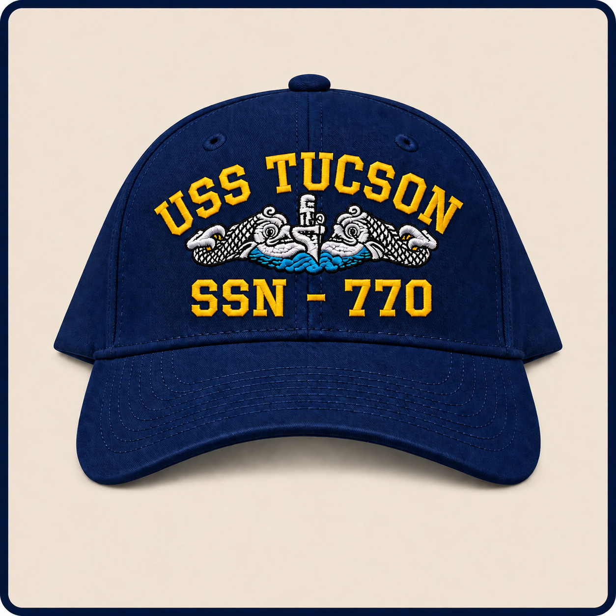 USS TUCSON SSN-770 HAT approved boat mockup
