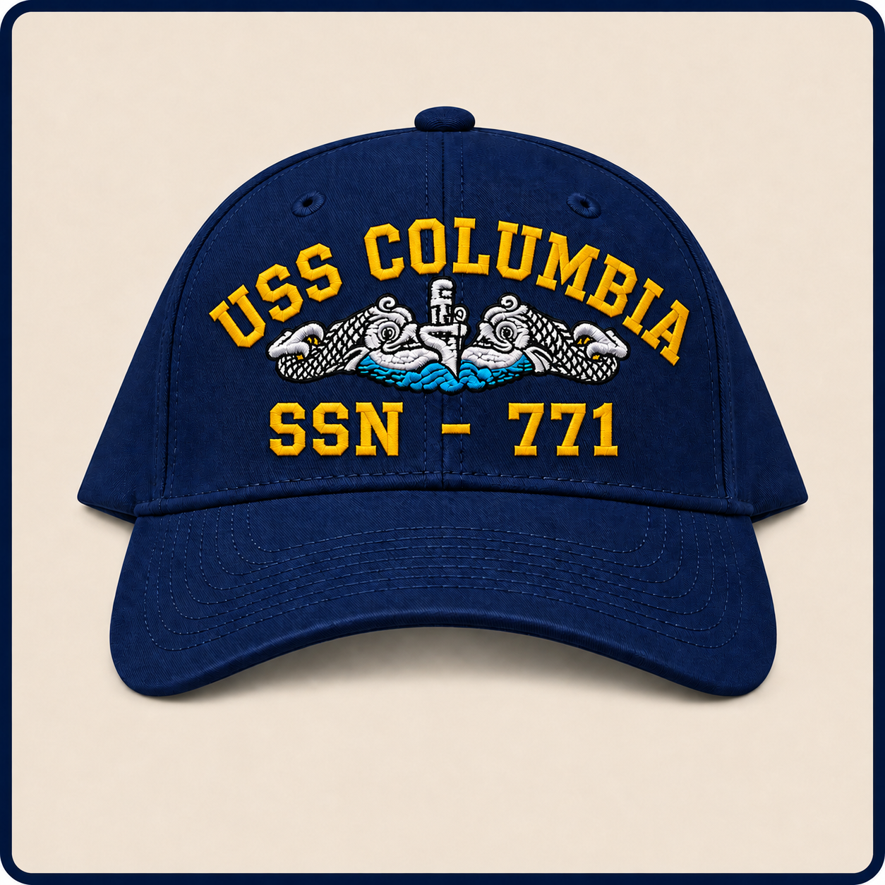 USS COLUMBIA SSN-771 HAT approved boat mockup