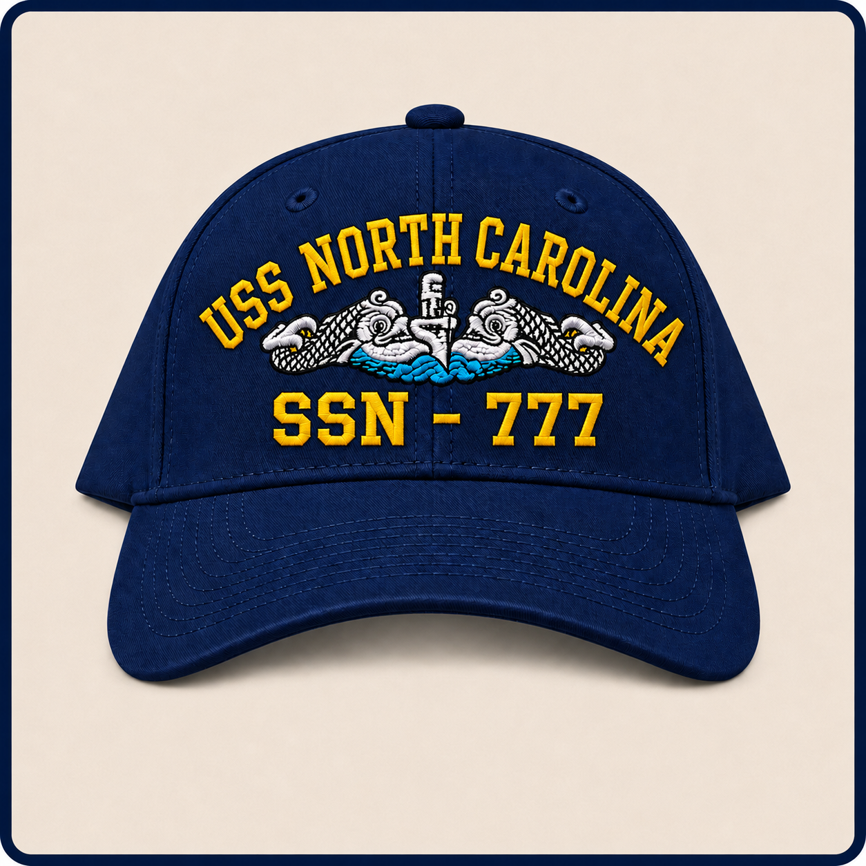 USS NORTH CAROLINA SSN-777 HAT approved boat mockup