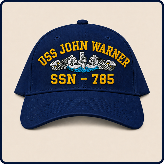 USS JOHN WARNER SSN-785 HAT approved boat mockup