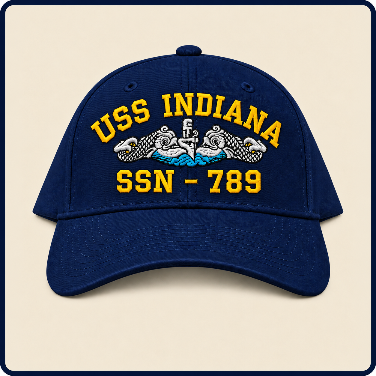 USS INDIANA SSN-789 HAT approved boat mockup