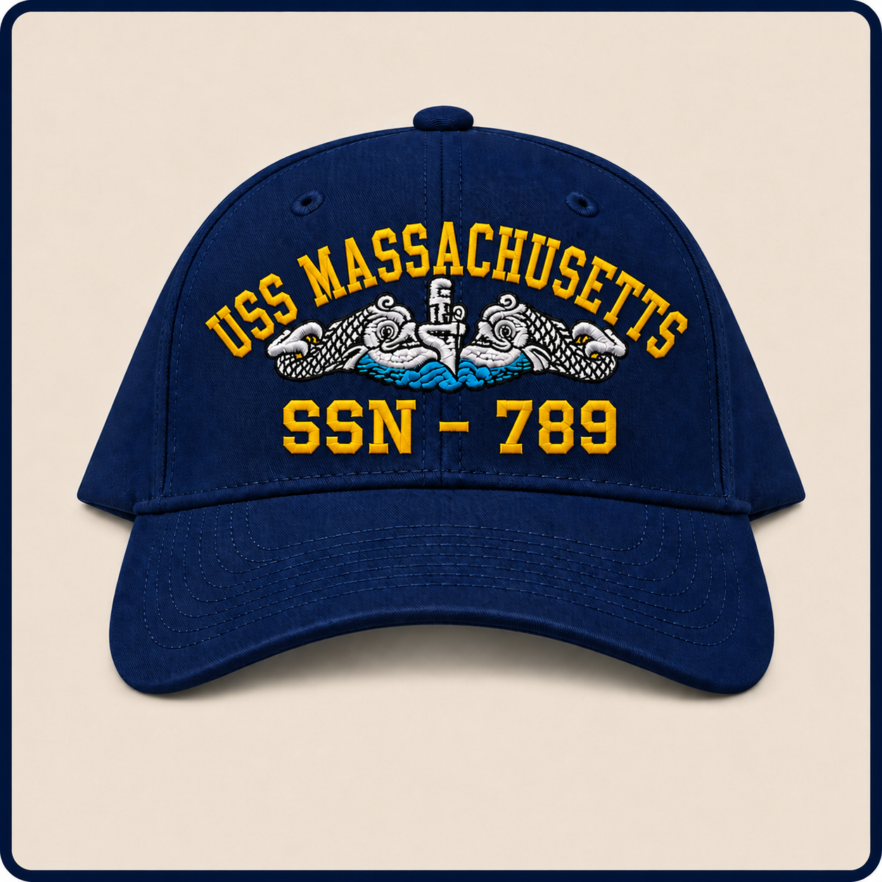 USS MASSACHUSETTS SSN-789 HAT approved boat mockup