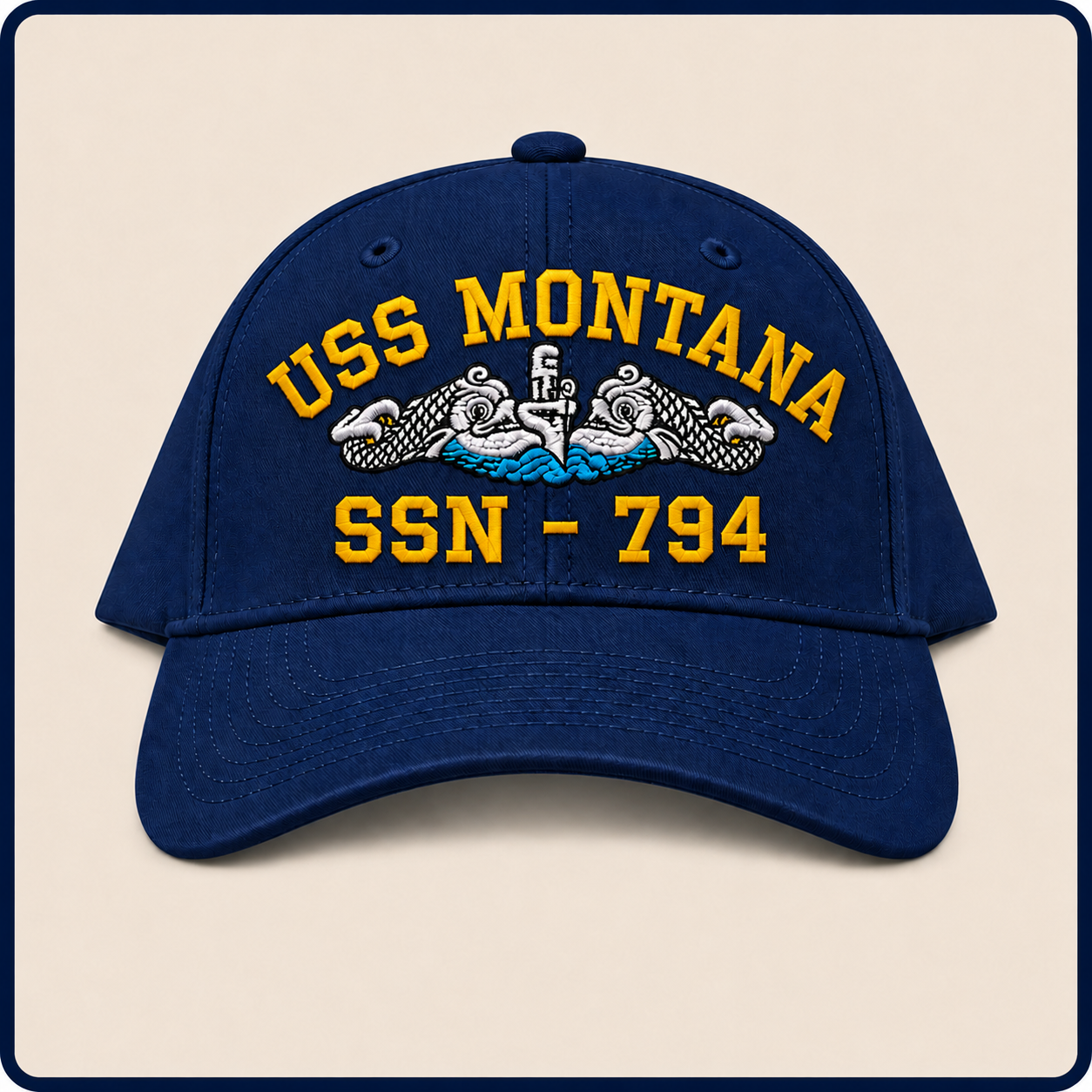 USS MONTANA SSN-794 HAT approved boat mockup