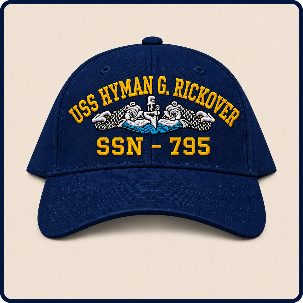 USS HYMAN G. RICKOVER SSN-795 HAT approved boat mockup