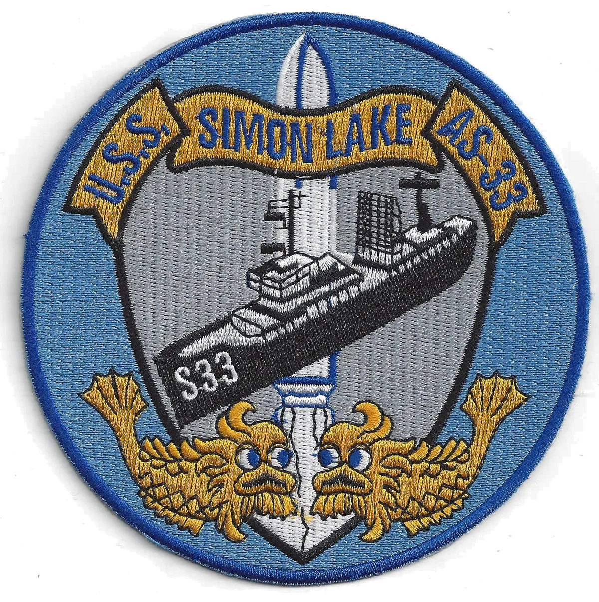 USS SIMON LAKE AS 33 Patch