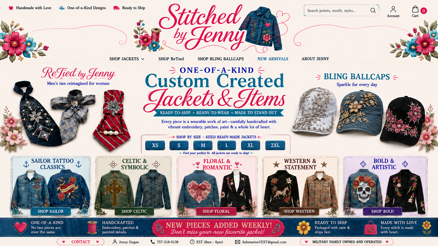 Stitched by Jenny — one-of-a-kind custom-created jackets and items